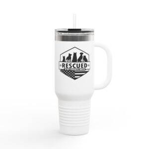 Insulated Travel Mug (40oz) | Rescued is my Favorite Breed
